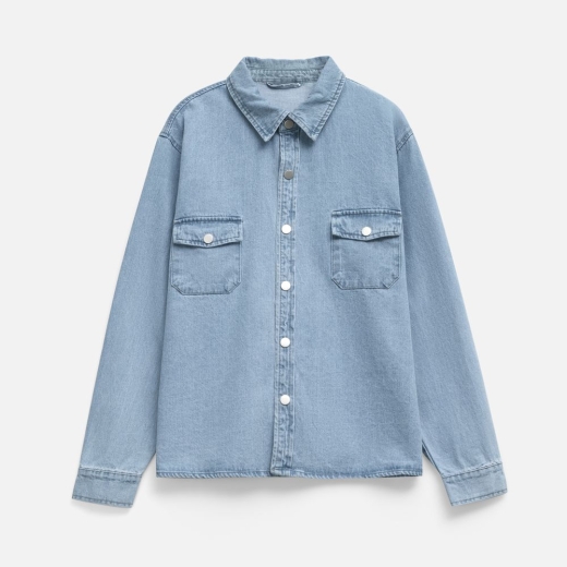 Изображение №1 | Куртка джинсовая O3, голубая, размер XS/S