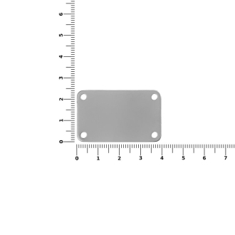 Изображение №3 | Шильдик металлический Furo, серебристый