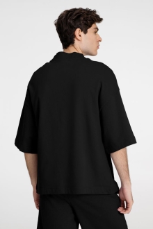 Изображение №3 | Футболка оверсайз унисекс T9, черная, размер XS/S