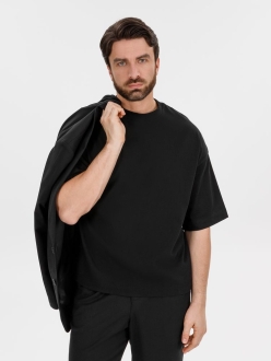 Изображение №6 | Футболка оверсайз Big boss, черная, размер XS/S