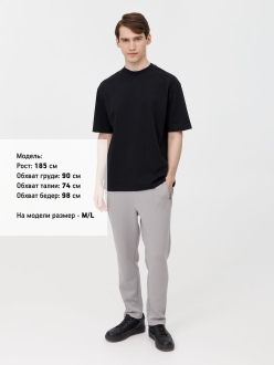 Изображение №11 | Футболка оверсайз унисекс Sideline, черная, размер XS/S