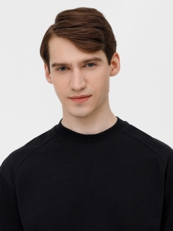 Изображение №14 | Футболка оверсайз унисекс Sideline, черная, размер XS/S