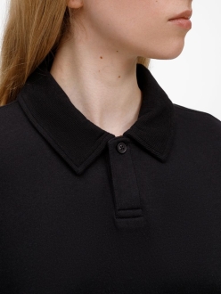 Изображение №12 | Рубашка поло унисекс Tiimi, черная, размер XS/S