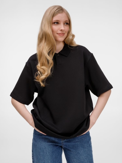 Изображение №9 | Рубашка поло унисекс Tiimi, черная, размер XS/S