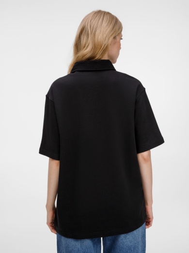 Изображение №11 | Рубашка поло унисекс Tiimi, черная, размер XS/S