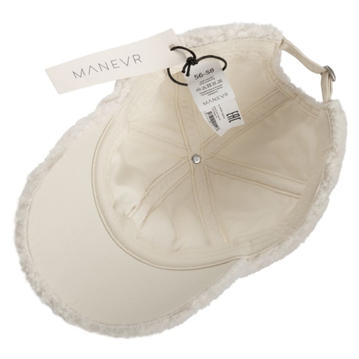 Изображение №4 | Бейсболка Oblako, утепленная, молочно-белая