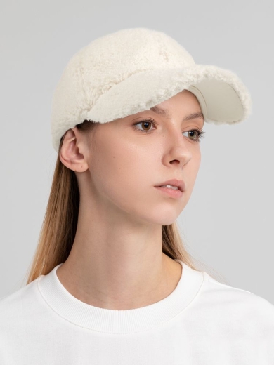 Изображение №6 | Бейсболка Oblako, утепленная, молочно-белая