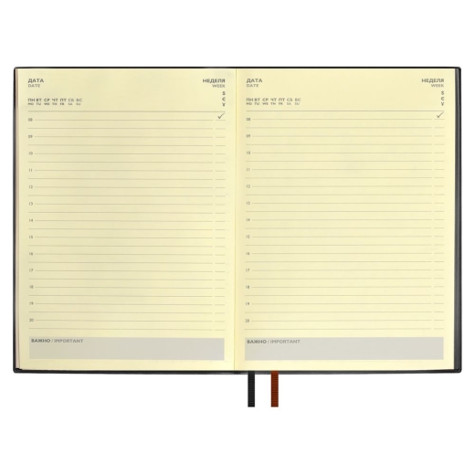 Изображение №7 | Ежедневник Avila, недатированный, черный