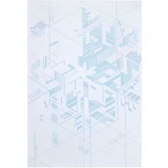 Изображение №4 | Плед Winterflake, бело-голубой с люрексом