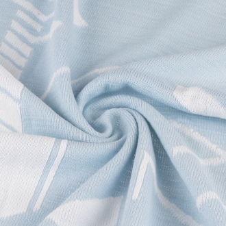 Изображение №5 | Плед Winterflake, бело-голубой с люрексом