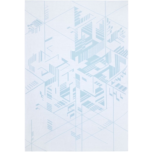 Изображение №4 | Плед Winterflake, бело-голубой с люрексом