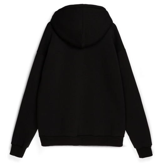 Изображение №3 | Толстовка унисекс оверсайз Zippy, черная, размер XS/S