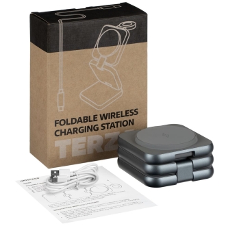 Изображение №10 | Складная станция беспроводной зарядки Terza, серебристая