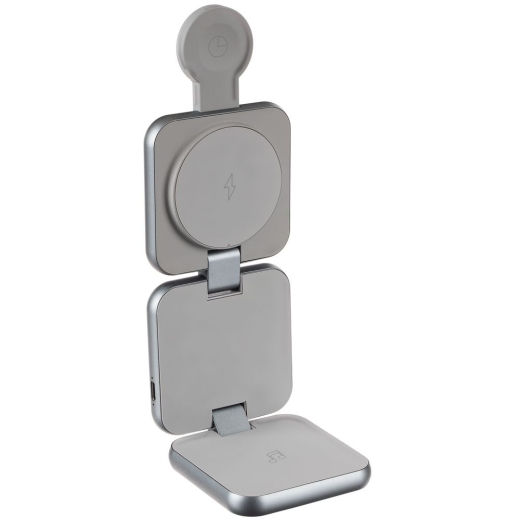 Изображение №6 | Складная станция беспроводной зарядки Terza, серебристая