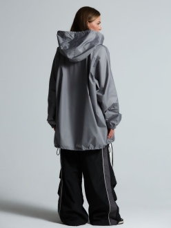 Изображение №10 | Дождевик-анорак Hard Work, укороченный, серый, единый размер