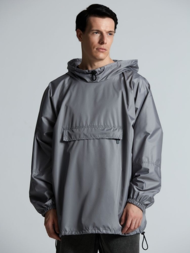 Изображение №12 | Дождевик-анорак Hard Work, укороченный, серый, единый размер