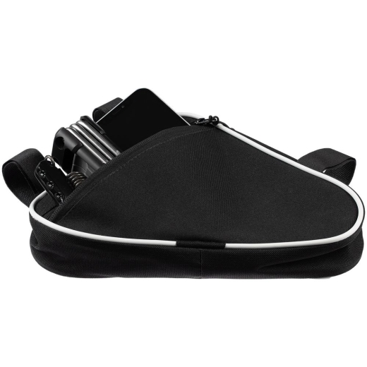 Изображение №4 | Велосумка на раму BikeLine Mini, черная с белым