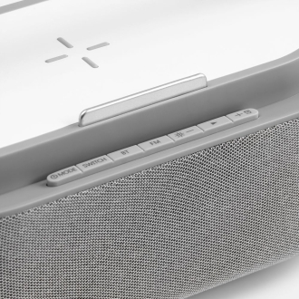 Изображение №6 | Колонка с часами и беспроводной зарядкой Veske ver.2, серая