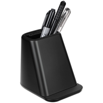 Изображение №3 | Настольный органайзер с зарядкой, лампой, вентилятором и подсветкой логотипа powerTower, черный