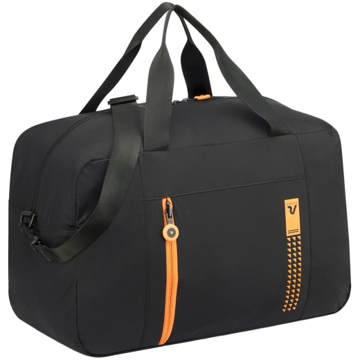 Изображение №1 | Сумка дорожная Compact Neon, черная с оранжевым