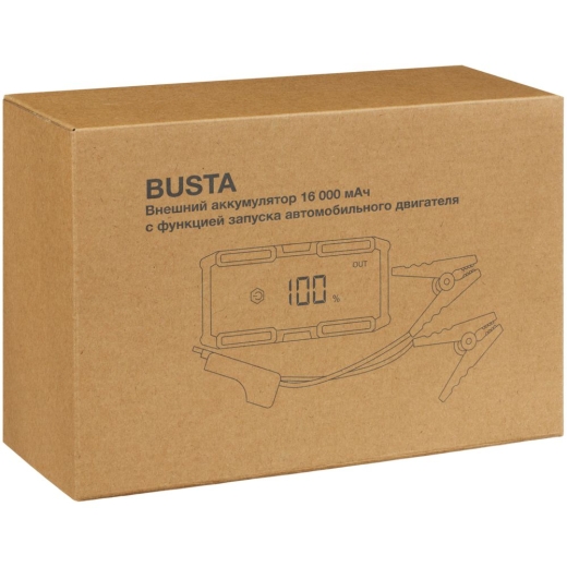 Изображение №13 | Аккумулятор с запуском двигателя Busta 16000 мАч, черный