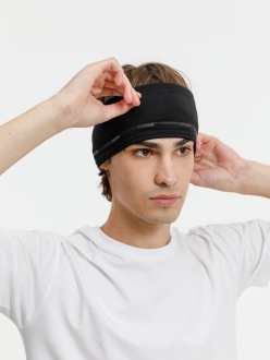 Изображение №1 | Спортивная повязка утепленная Jogge, черная