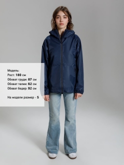 Изображение №11 | Куртка унисекс Nordvind DWR, темно-синяя, размер S