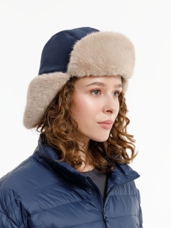 Изображение №14 | Шапка-ушанка Wasa, темно-синяя