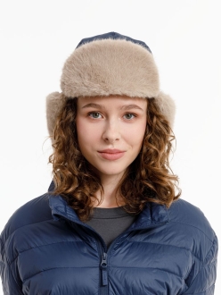 Изображение №15 | Шапка-ушанка Wasa, темно-синяя