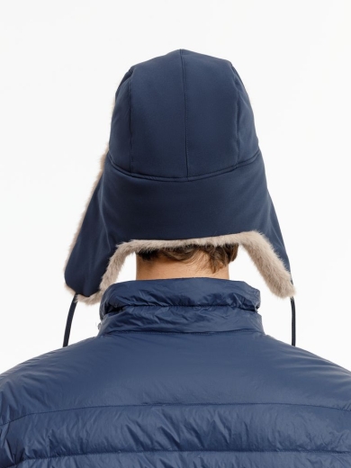 Изображение №8 | Шапка-ушанка Wasa, темно-синяя