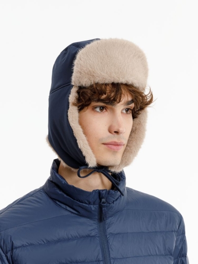 Изображение №10 | Шапка-ушанка Wasa, темно-синяя