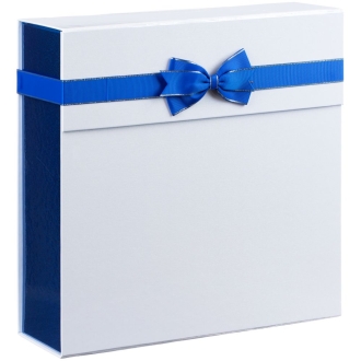 Изображение №1 | Коробка складная Gallant, L, белая с синим