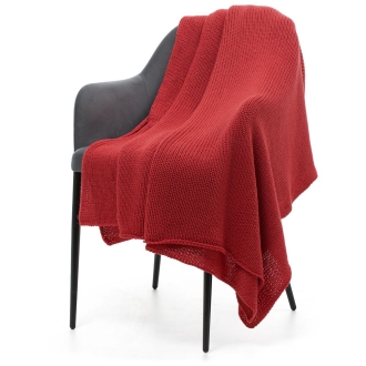 Изображение №1 | Плед Knitly, красный (коралл)