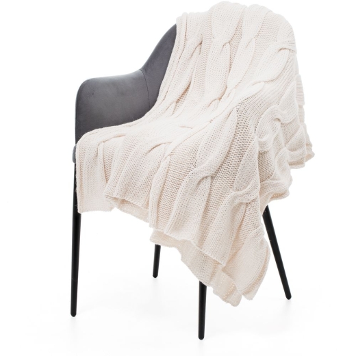 Изображение №1 | Плед Snefald, жемчужно-белый