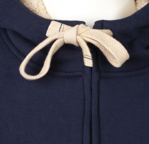 Изображение №6 | Толстовка унисекс на молнии Sherpa 280 темно-синяя, размер XXS