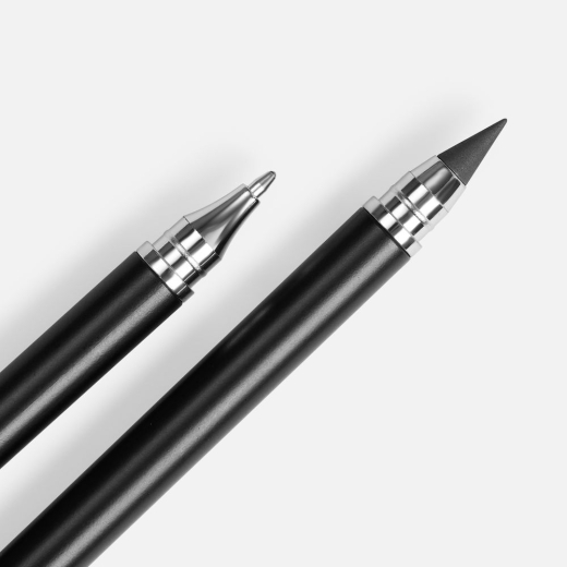 Изображение №3 | Ручка шариковая и вечный карандаш Diptych, черная