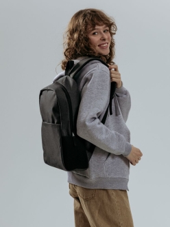 Изображение №13 | Рюкзак для ноутбука Conttori, черный меланж