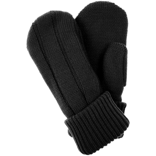 Изображение №2 | Варежки Knit Beat, черные, размер S/M
