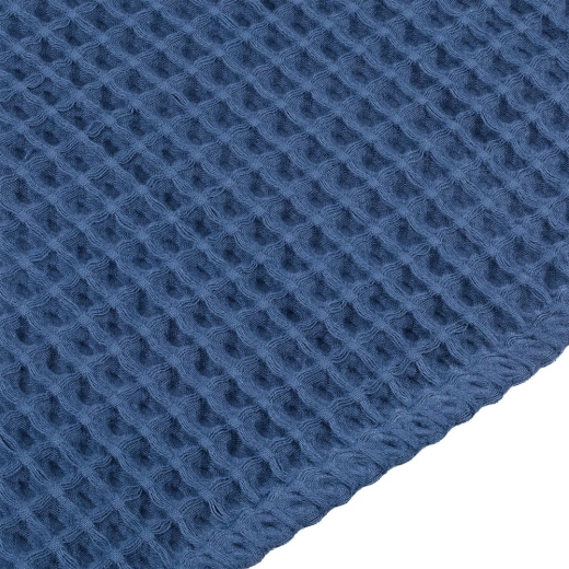 Изображение №4 | Полотенце вафельное Gentle, большое, темно-синее