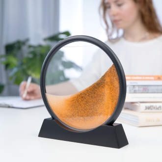 Изображение №5 | Песочная картина-антистресс Pleasantville, черная с оранжевым