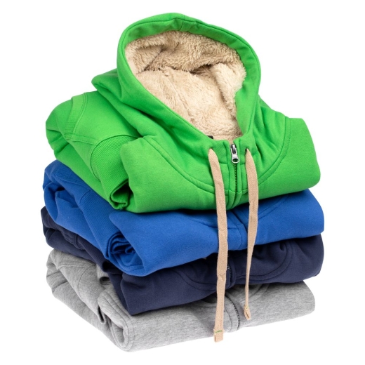 Изображение №14 | Толстовка унисекс на молнии Sherpa черная, размер XS