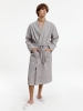 Изображение №8 | Халат вафельный Kimono, светло-серый, размер M/L