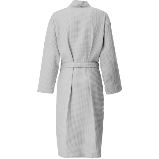 Изображение №2 | Халат вафельный Kimono, светло-серый, размер M/L