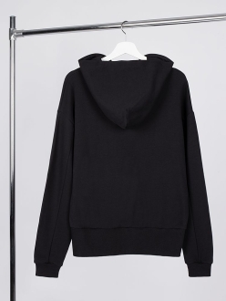 Изображение №3 | Худи оверсайз унисекс Kosmos, черное, размер XS/S