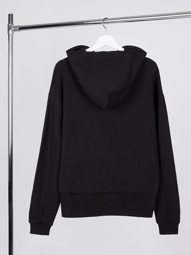 Изображение №3 | Худи оверсайз унисекс Kosmos, черное, размер XS/S