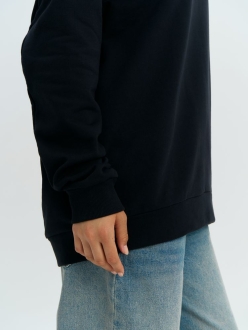 Изображение №14 | Свитшот оверсайз унисекс Omnifit, черный, размер XS/S