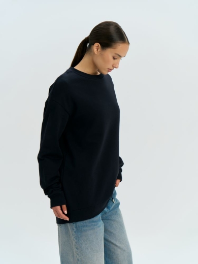 Изображение №12 | Свитшот оверсайз унисекс Omnifit, черный, размер XS/S