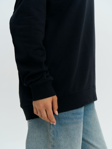 Изображение №14 | Свитшот оверсайз унисекс Omnifit, черный, размер XS/S