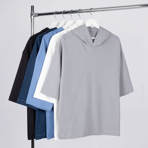 Изображение №4 | Футболка оверсайз унисекс с капюшоном Neofit, молочно-белая, размер XS/S