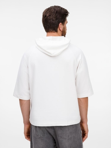 Изображение №15 | Футболка оверсайз унисекс с капюшоном Neofit, молочно-белая, размер XS/S